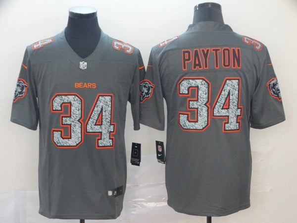 Men's Chicago Bears Walter Payton #34 Gray Team Game Jersey