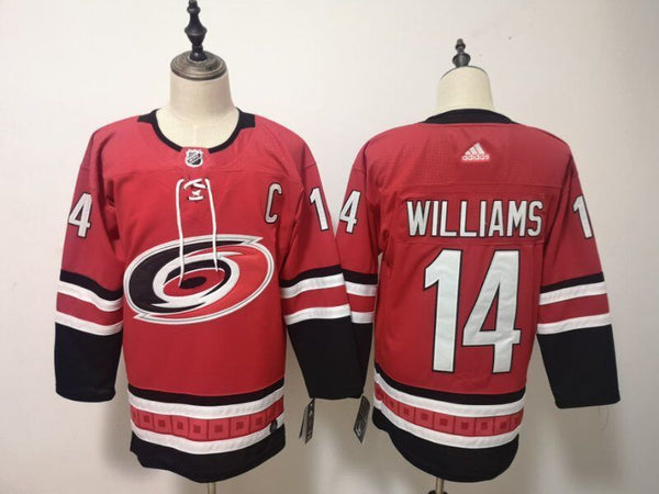 Men's Carolina Hurricanes Justin Williams #14 Red Home Breakaway Player Jersey