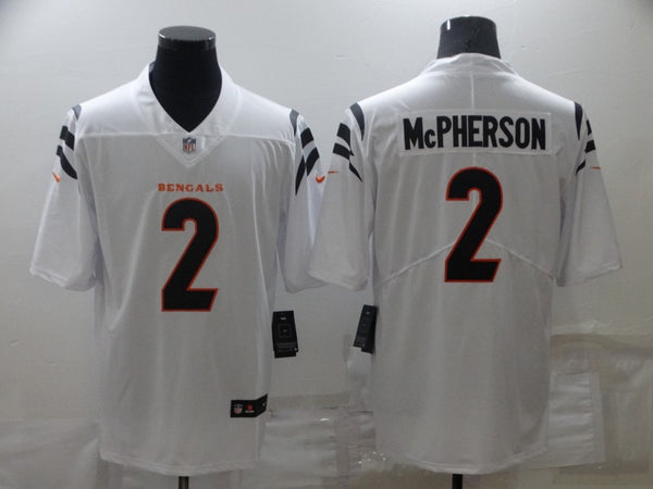 Men's Cincinnati Bengals Evan McPherson #2 White Game Jersey