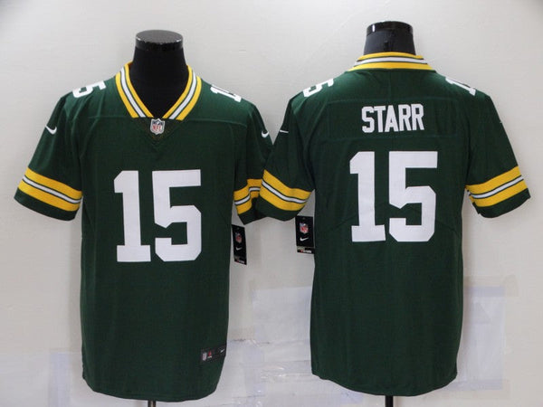 Men's Green Bay Packers Bart Starr #15 Green Game Jersey