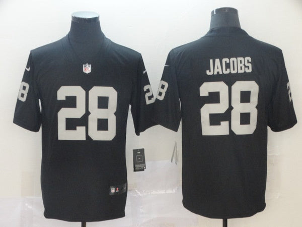 Men's Las Vegas Raiders Josh Jacobs #28 Black Game Jersey