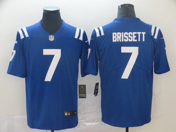 Men's Indianapolis Colts Jacoby Brissett Blue Game Jersey