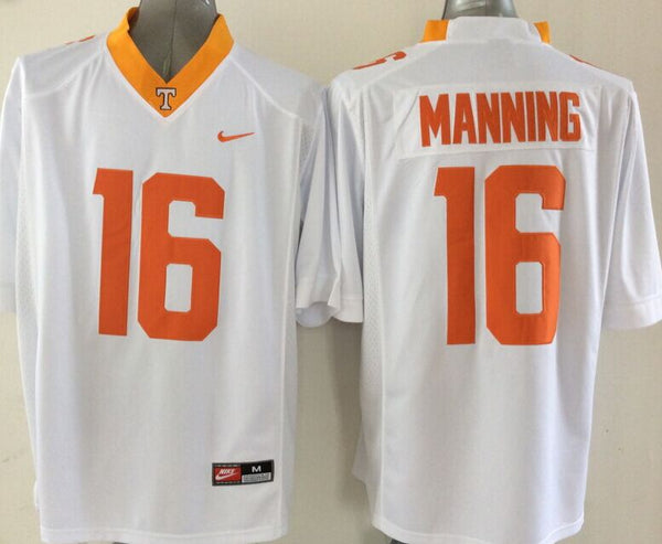 Men's Tennessee Volunteers Peyton Manning #16 White Player Game Jersey