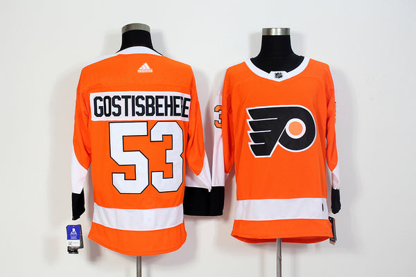 Men's Philadelphia Flyers Shayne Gostisbehere #53 Orange Player Jersey