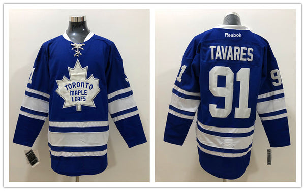 Men's Toronto Maple Leafs John Tavares #91 Blue Game Jersey