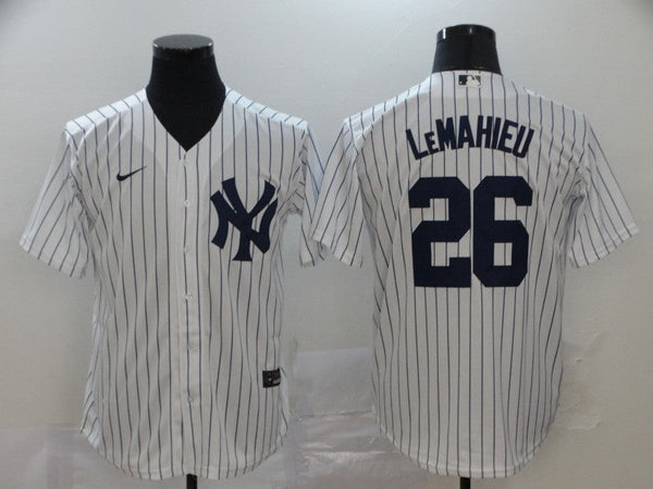 Men's New York Yankees DJ LeMahieu #26 White Replica Baseball Jersey