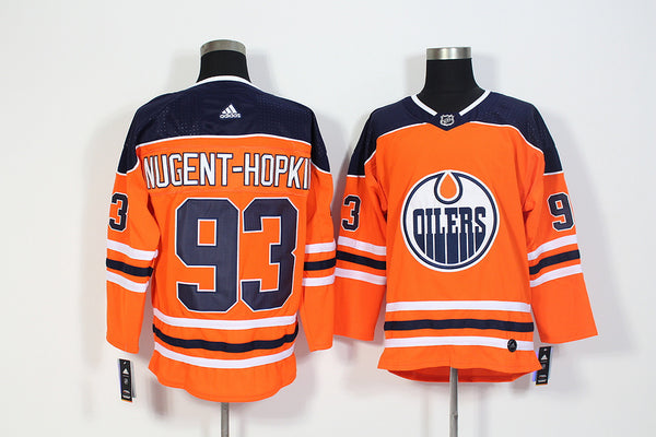 Men's Edmonton Oilers Ryan Nugent-Hopkins #93 Orange Breakaway Player Jersey