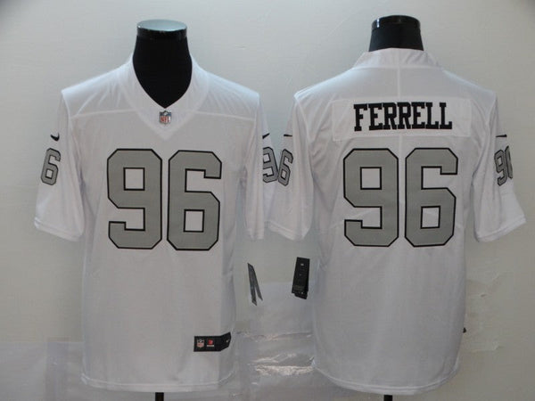 Men's Las Vegas Raiders Clelin Ferrell #96 White Game Jersey