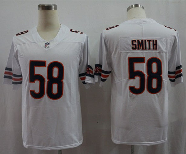 Men's Chicago Bears Roquan Smith #58 White Player Game Jersey