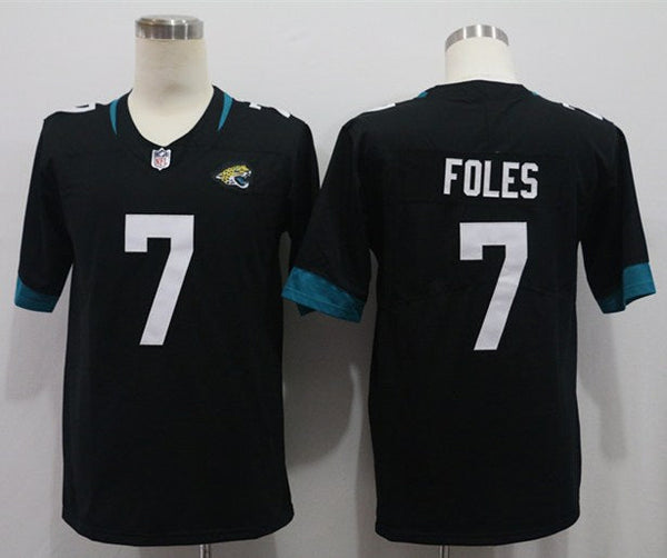 Men's Jacksonville Jaguars Nick Foles #7 Black Game Jersey