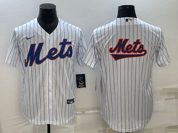 Men's New York Mets White Home Replica Team Jersey