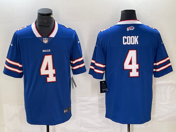 Men's Buffalo Bills James Cook #4 Royal Game Player Jersey