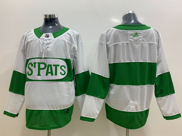 Men's Toronto St. Pats White Premier Breakaway Blank Jersey