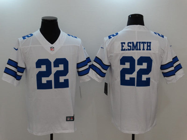 Men's Dallas Cowboys Emmitt Smith #22 White Custom Game Jersey