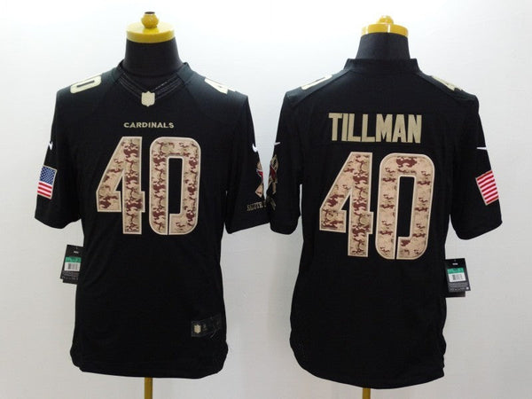 Men's Arizona Cardinals Pat Tillman #40 Black Authentic Game Jersey