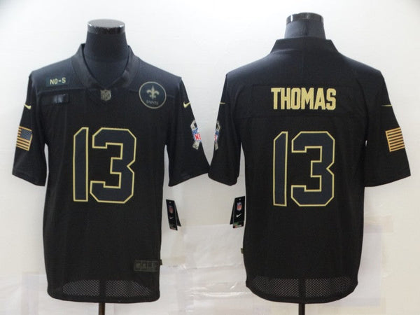 Men's New Orleans Saints #13 Michael Thomas Black Player Game Jersey