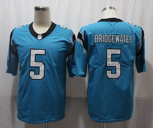 Men's Carolina Panthers Teddy Bridgewater #5 Blue Game Jersey