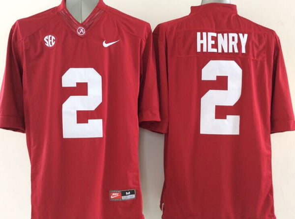 Men's Alabama Crimson Tide Derrick Henry #2 Crimson Player Game Jersey