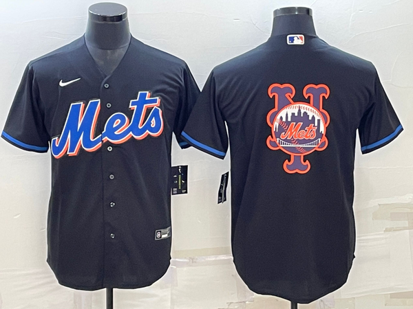 Men's New York Mets Black 2022 Alternate Replica Player Jersey