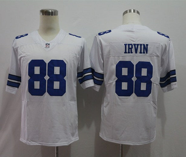 Men's Dallas Cowboys Michael Irvin #88 White Custom Game Jersey