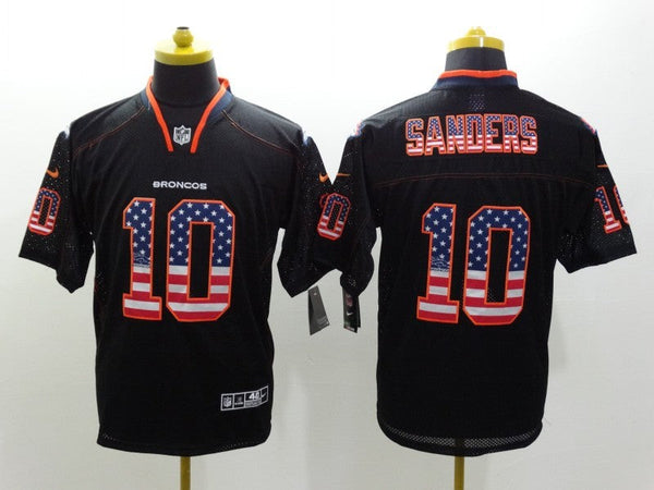 Men's Denver Broncos Emmanuel Sanders #10 Black Game Jersey