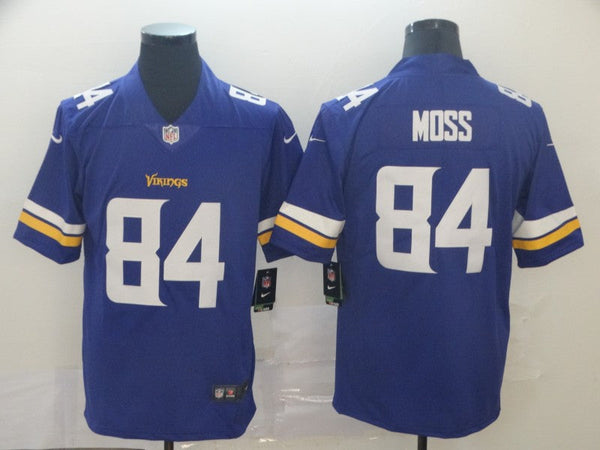 Men's Minnesota Vikings Randy Moss #84 Purple Game Jersey