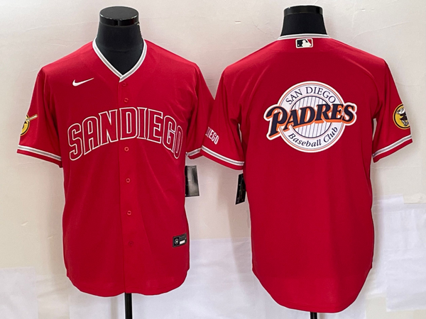 Men's San Diego Padres Red Replica Player Jersey