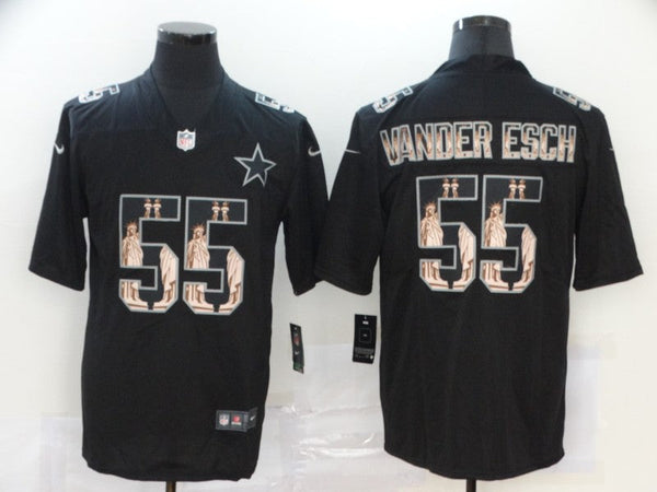 Men's Dallas Cowboys Leighton Vander Esch #55 Black Player Jersey