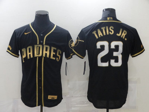 Men's San Diego Padres Fernando Tatis Jr. #23 Black Game Stitched Jersey