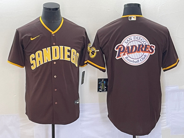 Men's San Diego Padres Brown Road Replica Player Jersey