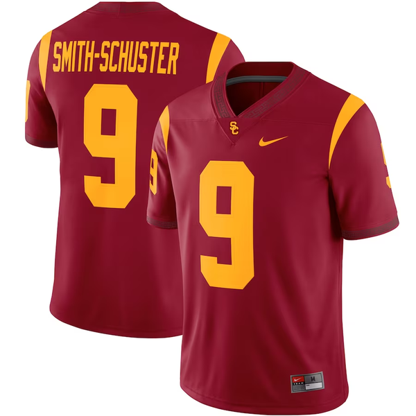 Men's USC Trojans Juju Smith-Schuster #9 Cardinal Player Game Jersey