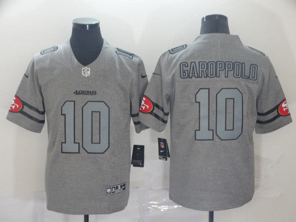 Men's San Francisco 49ers Jimmy Garoppolo #10 Gray Game Jersey