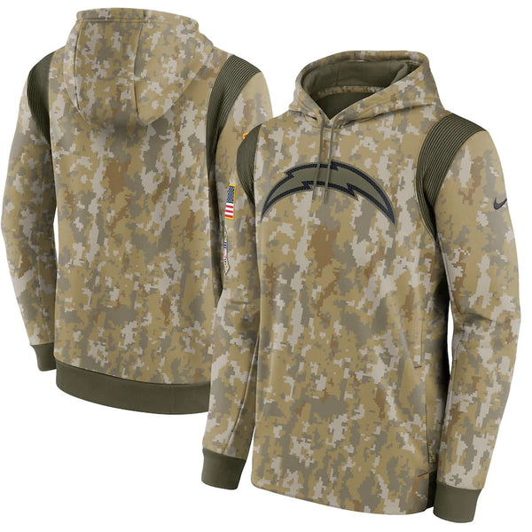 Men's Los Angeles Chargers NFL 2021 Salute to Service Hoodie Camouflage