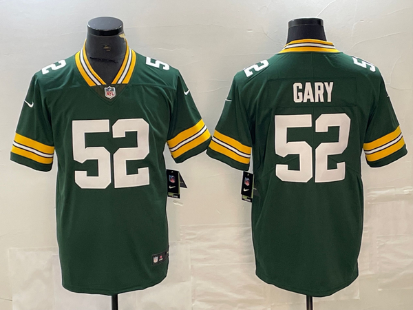 Men's Green Bay Packers Rashan Gary #52 Green Game Jersey