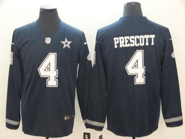 Men's Dallas Cowboys Dak Prescott #4 Navy Alternate Game Jersey