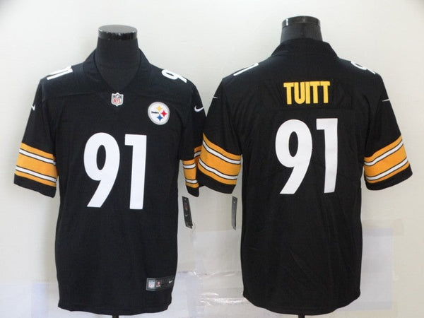 Men's Pittsburgh Steelers Stephon Tuitt #91 Black Game Jersey