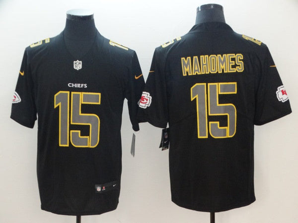 Men's Kansas City Chiefs Patrick Mahomes Black Alternate Player Game Jersey