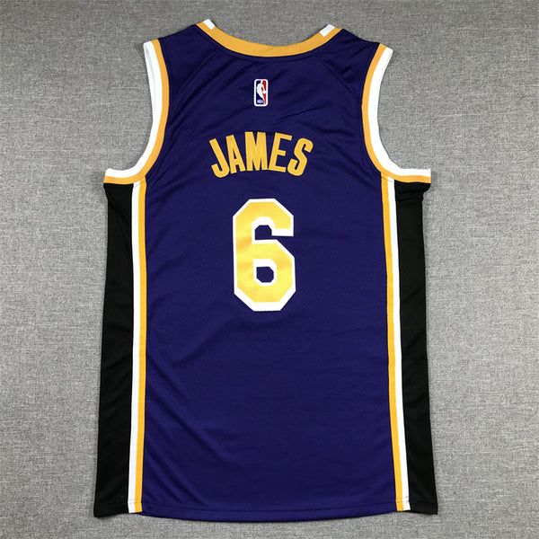 Men's Los Angeles Lakers LeBron James #6 Purple 2022/23 Swingman Player Jersey