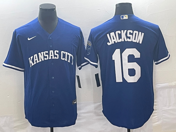 Men's Kansas City Royals Bo Jackson #16 Royal Alternate Cooperstown Collection Replica Player Jersey