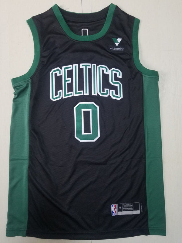 Men's Boston Celtics Jayson Tatum #0 NBA Black Swingman Jersey