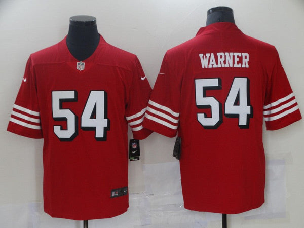 Men's San Francisco 49ers Fred Warner #54 Red Game Player Jersey