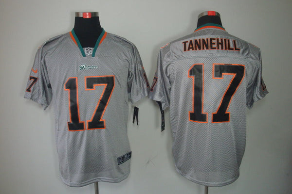 Men's Miami Dolphins Ryan Tannehill #17 Gray Game Jersey