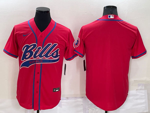 Men's Buffalo Bills Red Blank Jersey