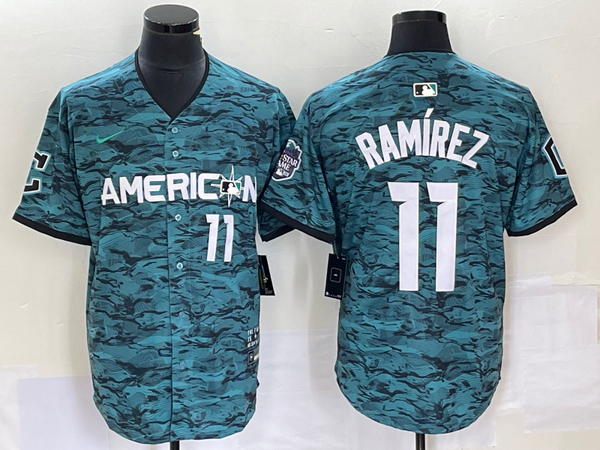 Men's American League Jose Ramirez #11 Teal 2023 MLB All-Star Game Limited Player Jersey