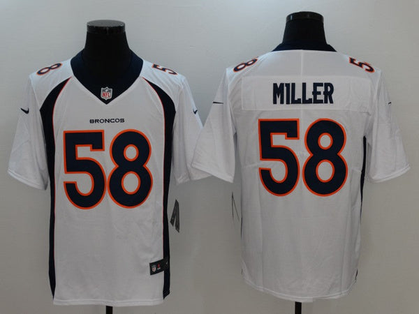 Men's Denver Broncos Von Miller #58 White Game Jersey