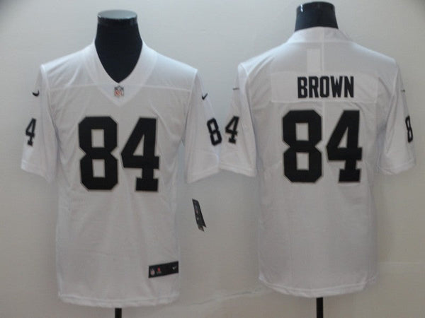 Men's Las Vegas Raiders Antonio Brown #84 White Game Jersey