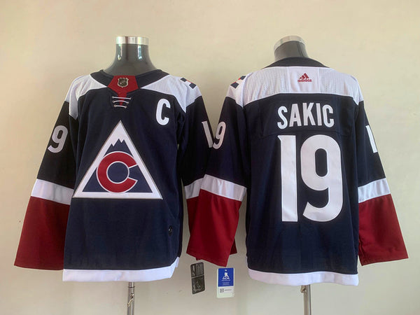 Men's Colorado Avalanche Joe Sakic #19 Navy Breakaway Player Jersey