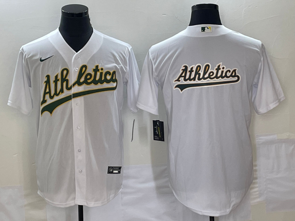 Men's Oakland Athletics White Home Replica Player Jersey