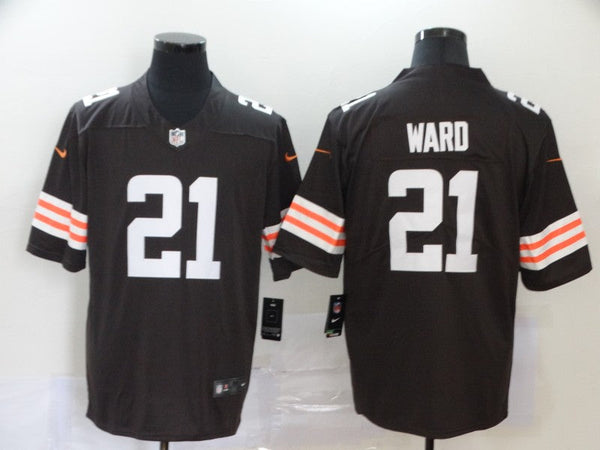 Men's Cleveland Browns Denzel Ward #21 Brown Game Jersey