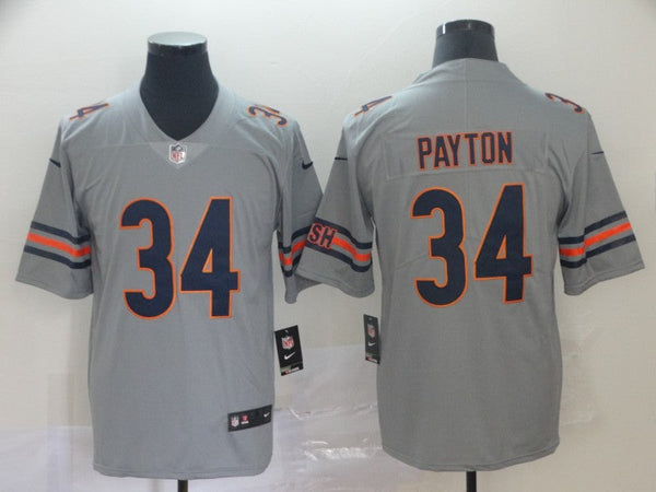 Men's Chicago Bears Walter Payton #34 Gray Game Player Jersey